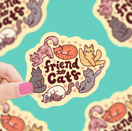 Friend to Cats Vinyl Sticker