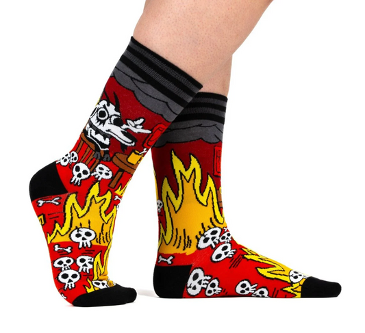 This is Burtal Crew Socks