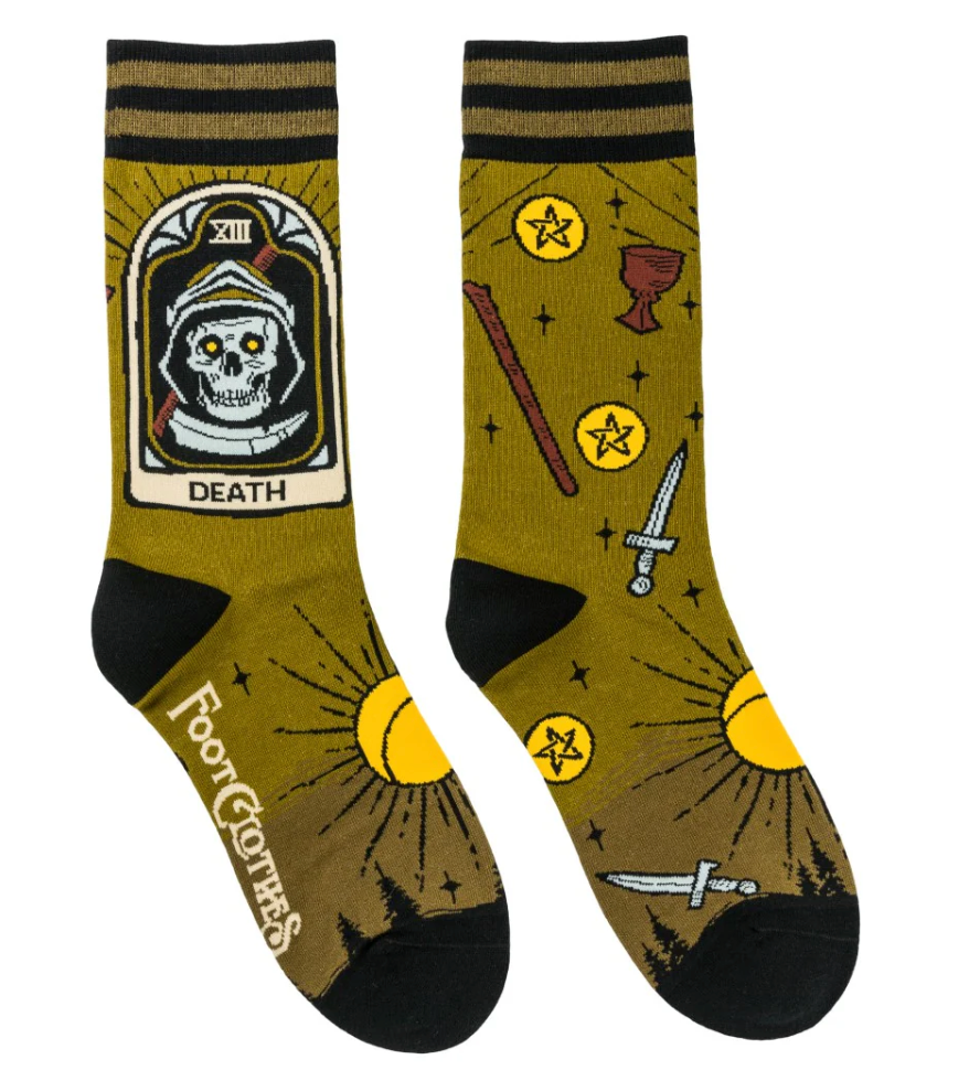 Death Tarot Nouveau Crew Socks