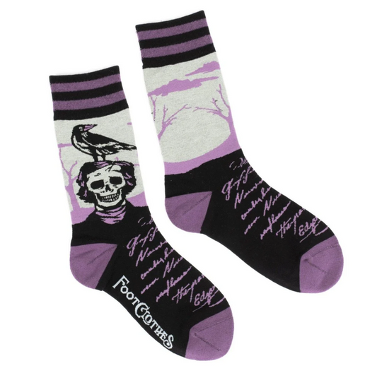 The Raven Poe Crew Socks