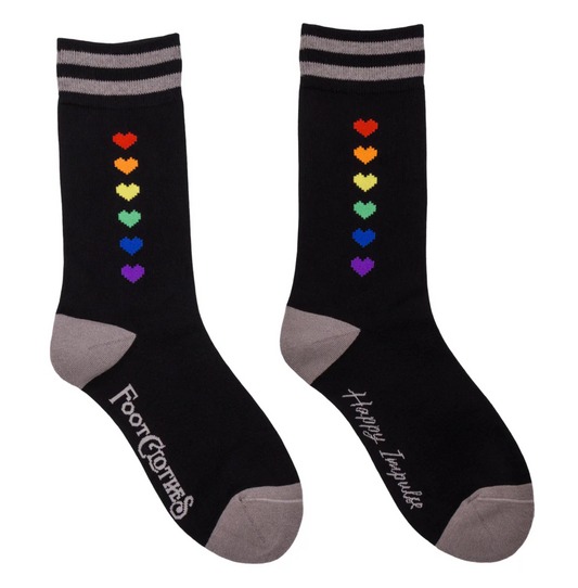 Pride Pixel Hearts Crew Socks