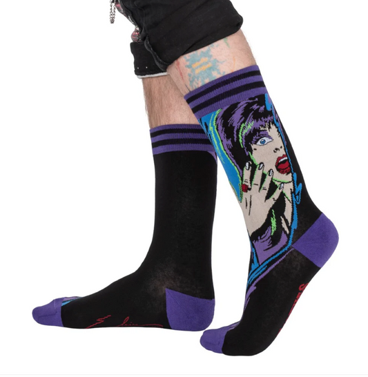 Elvira Unpleasant Dreemz Crew Socks