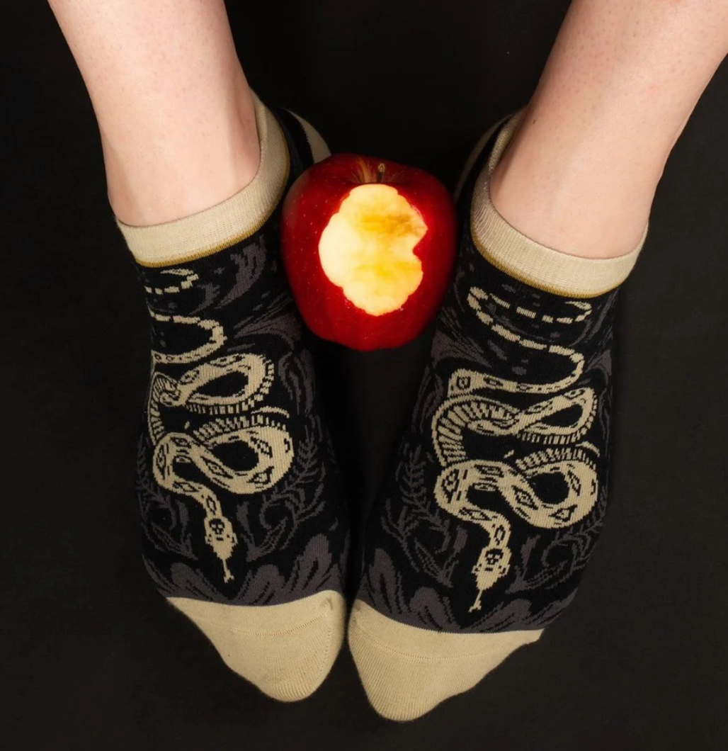 Danger Noodle Snake Ankle Socks