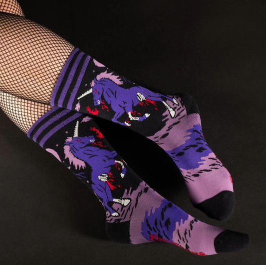 Evil Unicorn Socks