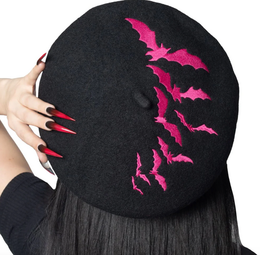 Pink Bat Beret