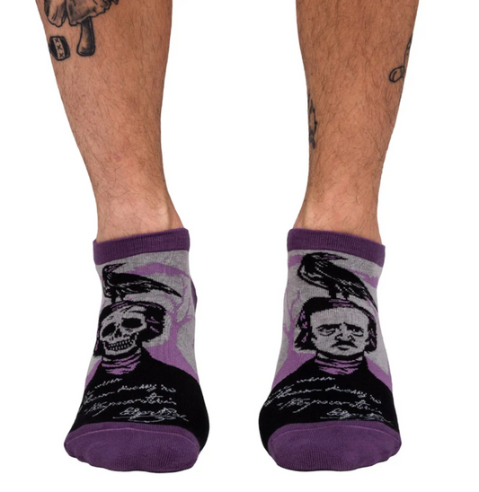 The Raven Poe Ankle Socks