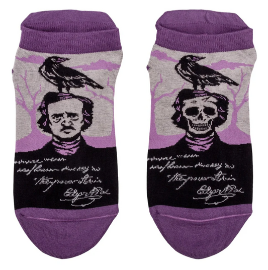 The Raven Poe Ankle Socks