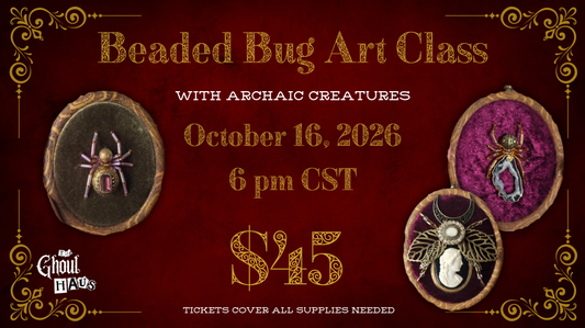 Beaded Bug Art Class with Archaic Creatures