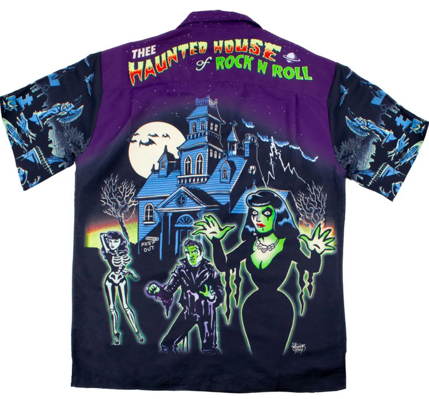 Haunted House ButtonUp Shirt