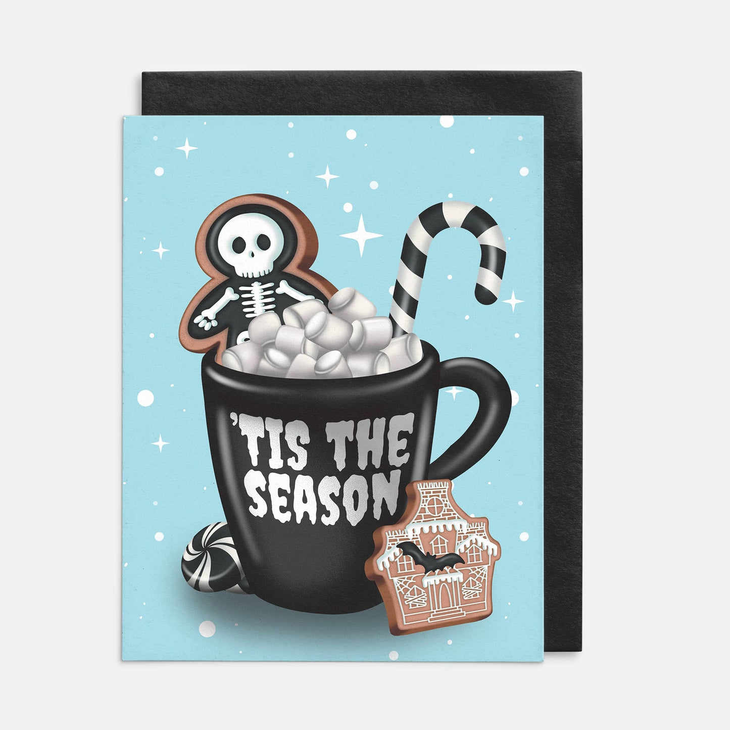 Gingerbread Skeleton Man Greeting Card