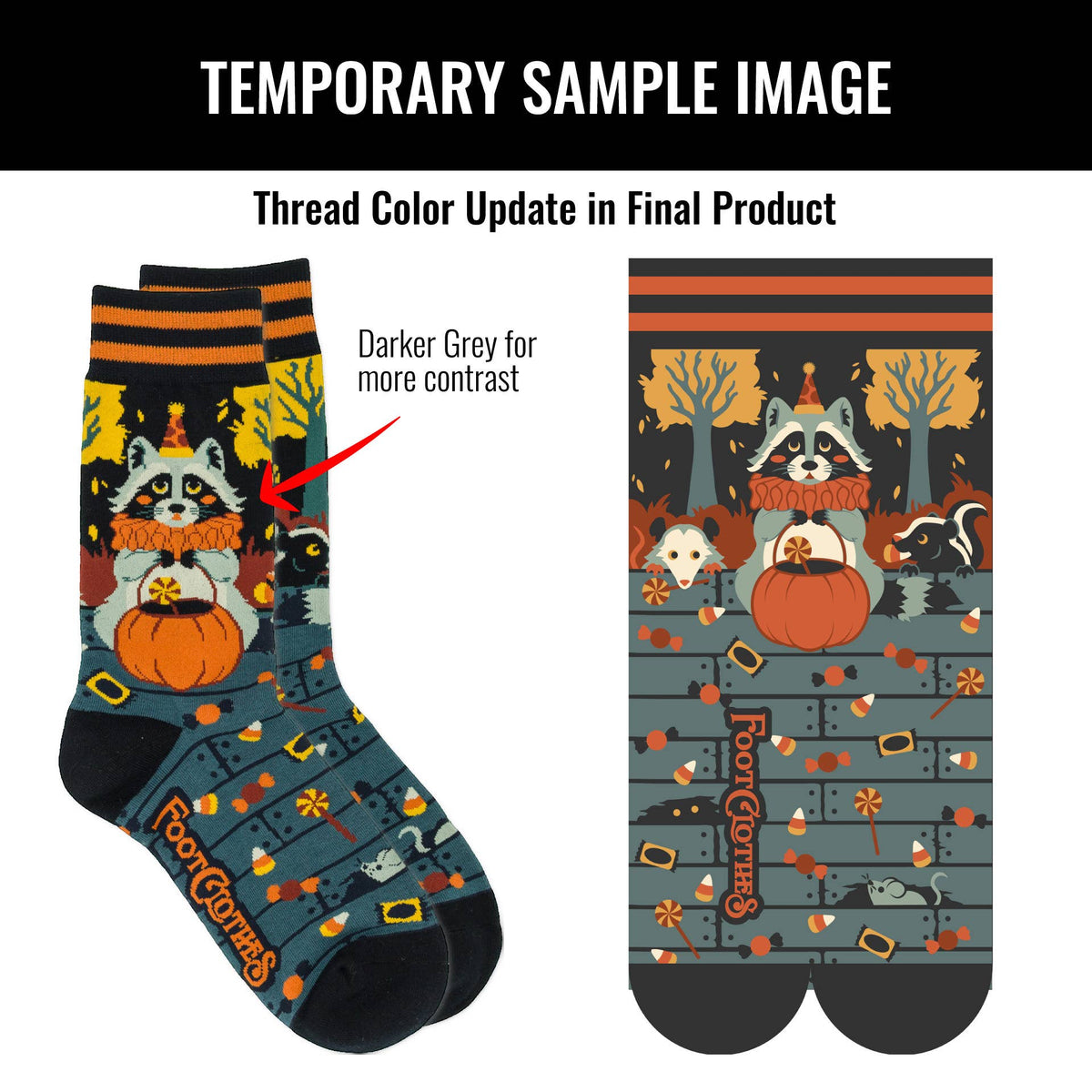 Trash or Treat Crew Socks