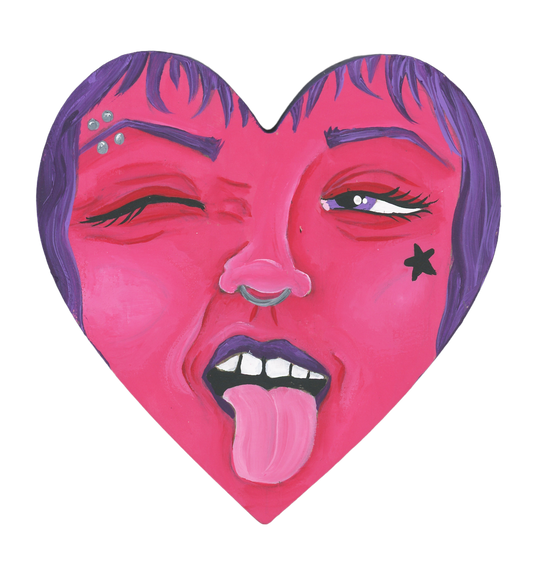 Defiance Emotion Heart Sticker