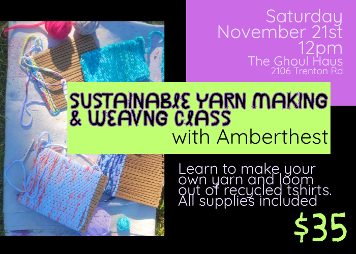 Sustainable Yarn making and weaving with Amberthist