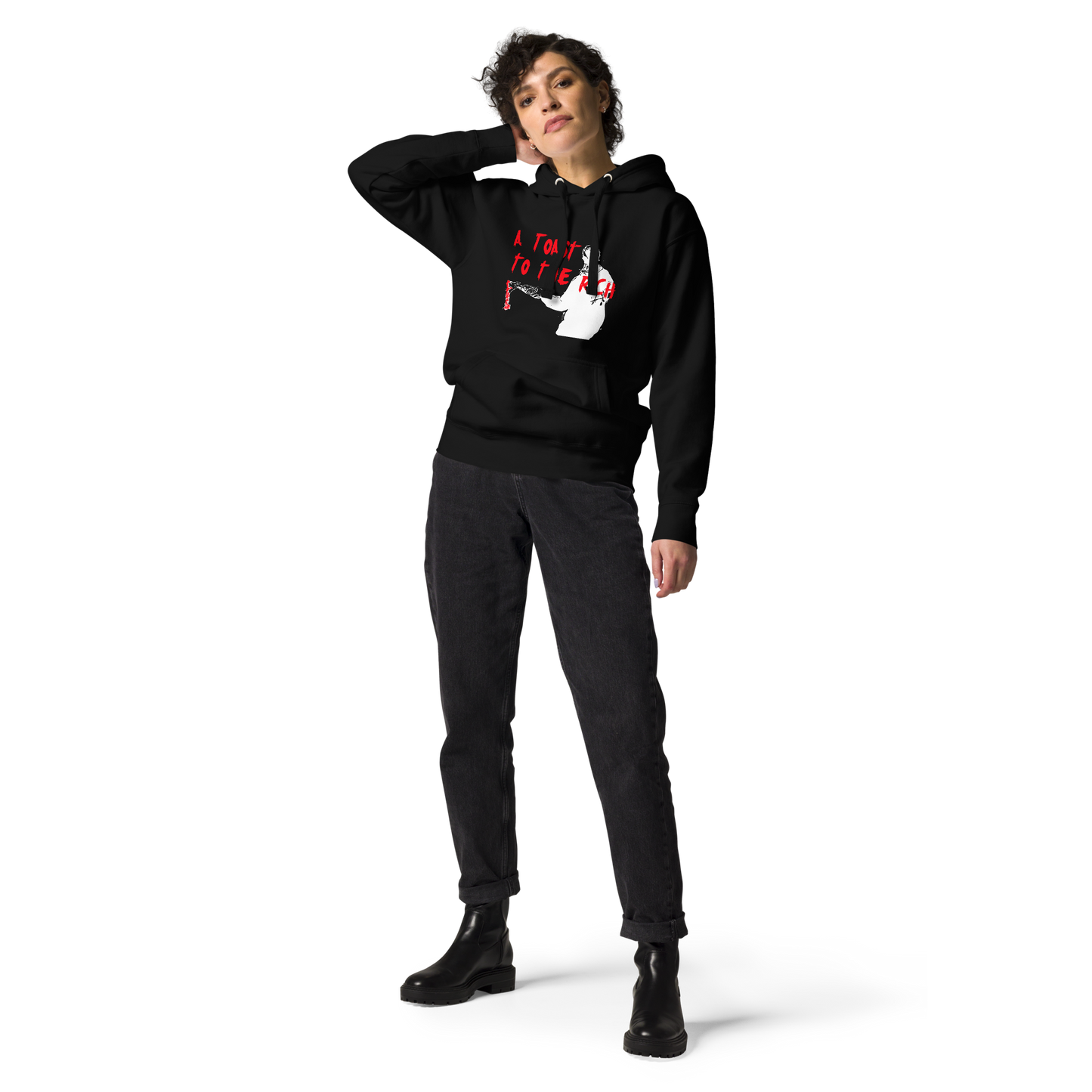 A Toast To The Rich Unisex Hoodie