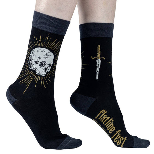 Flatline Fest Flatline Fest Inaugural Rite Crew Socks