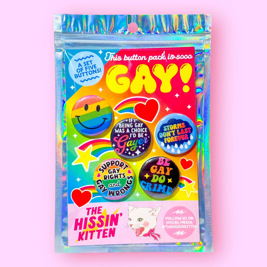 The Gayest Pack - Buttons