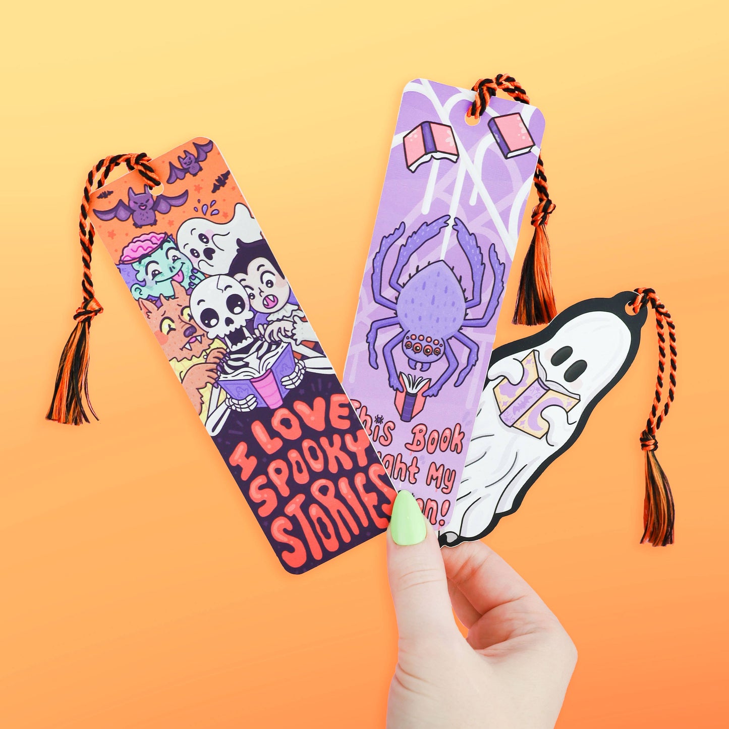 Reading Ghost Reader Gift Bookmark with Tassel