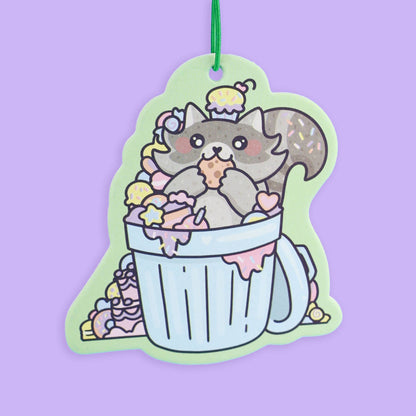 Trashy Treats Raccoon, Car Decor, Cute, Air Freshener
