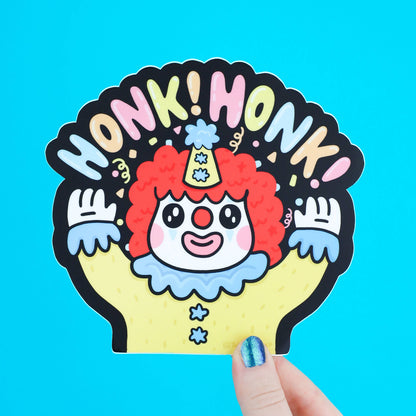 Honk Honk Clown Funny Large Car Decal Window Vinyl Sticker