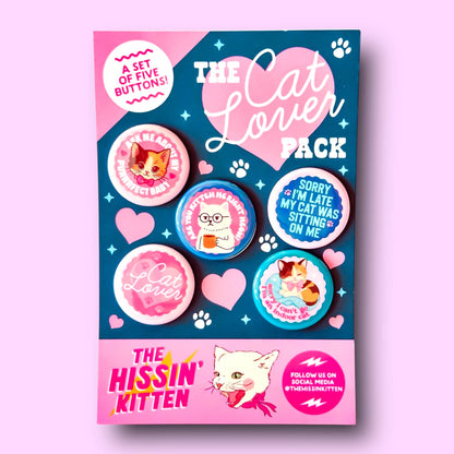 The Cat Lover 5 Pin Pack