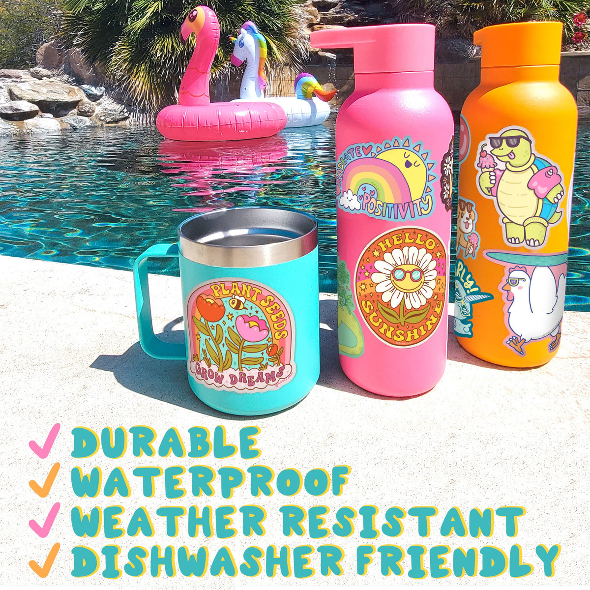 Alien Best Friends Glitter Vinyl Sticker 👽✨