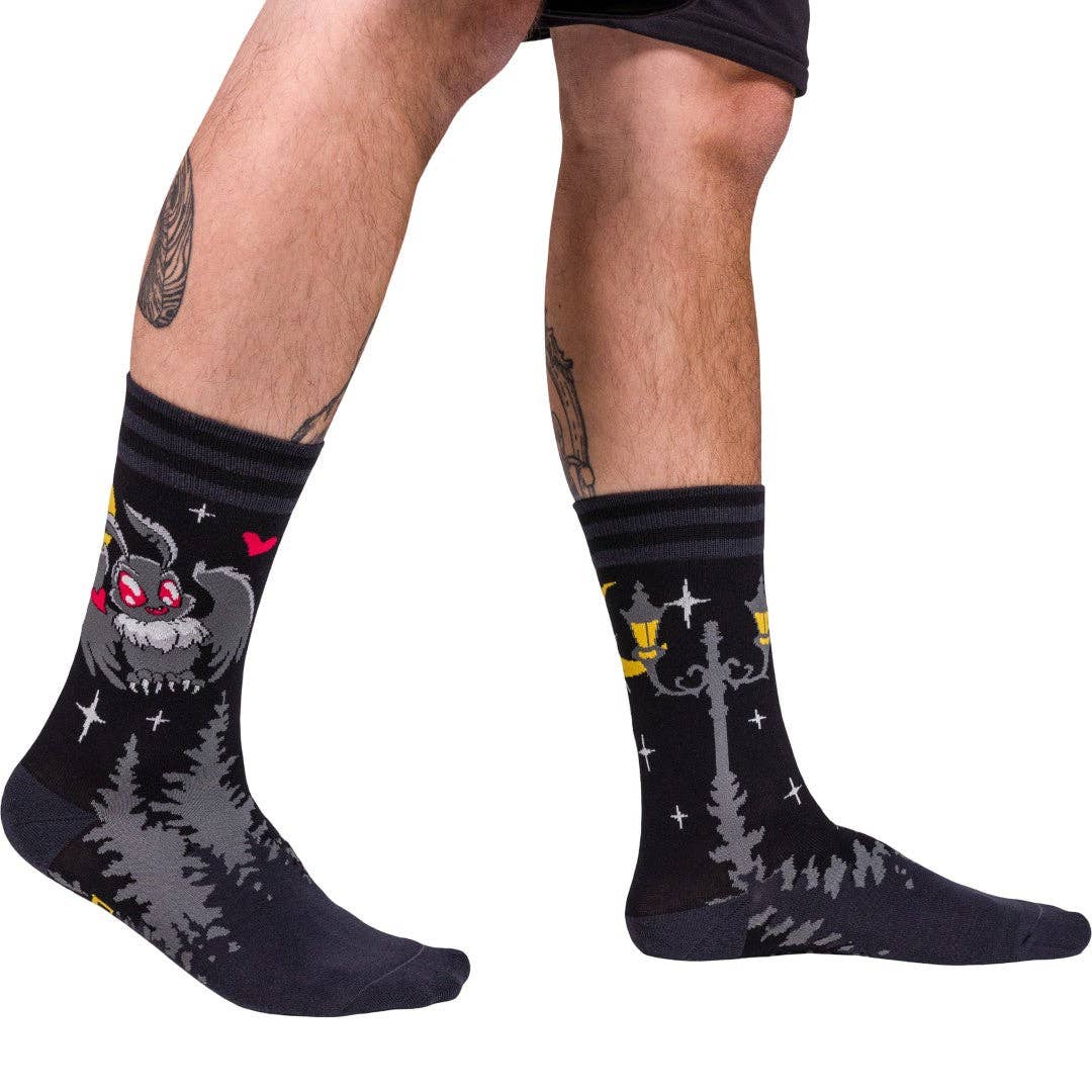 Cute Mothman Crew Socks