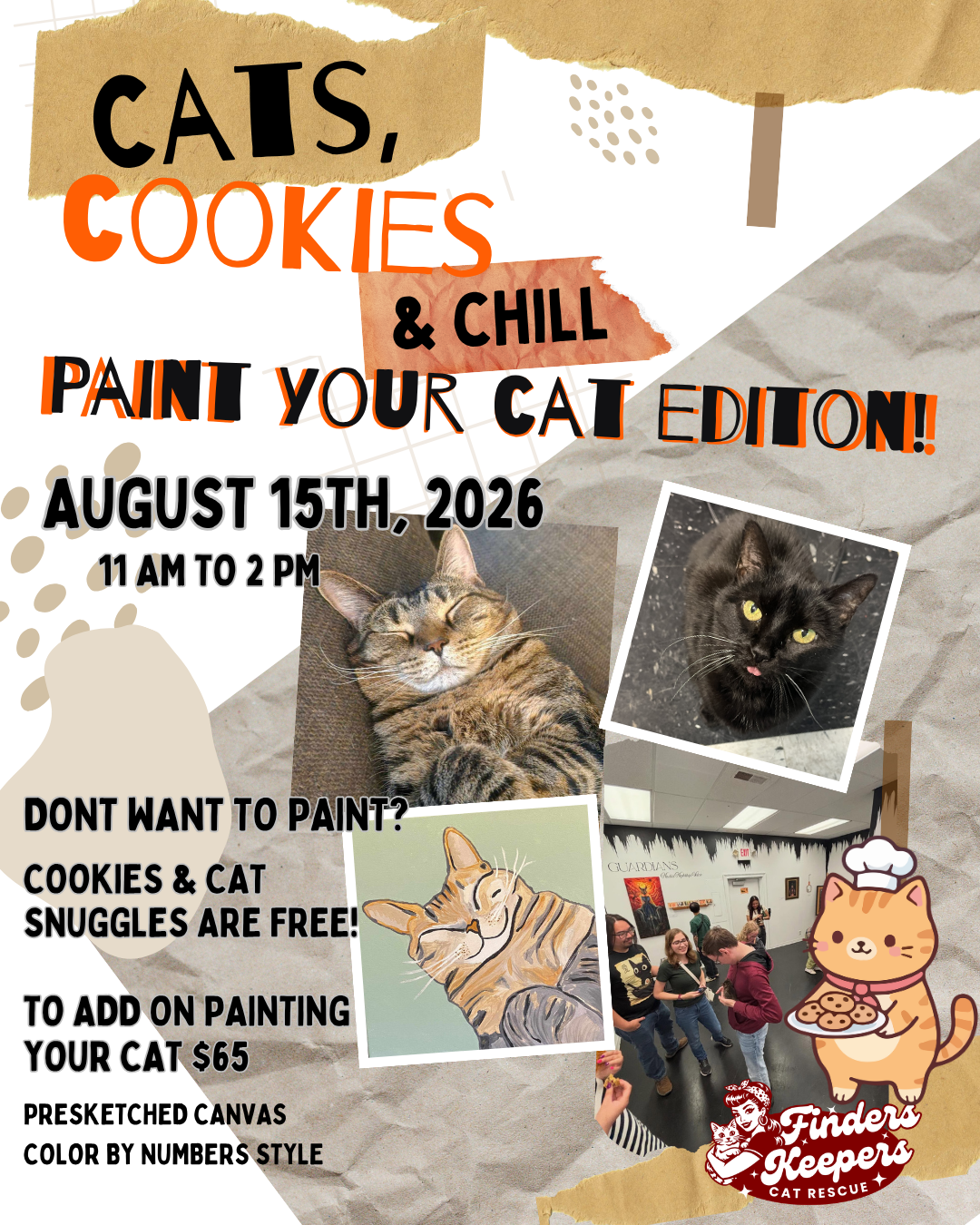 Cats, Cookies & Chill: Paint Your Cat Edition!