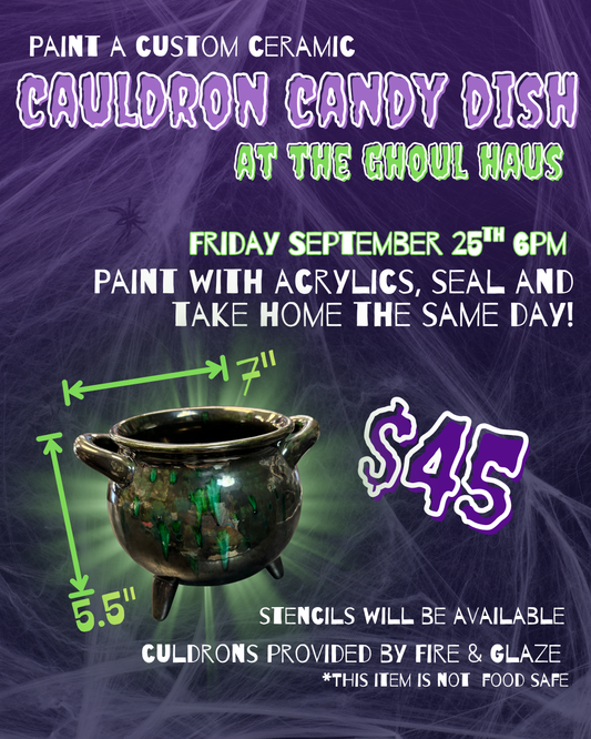 Custom Ceramic Caldron candy dish