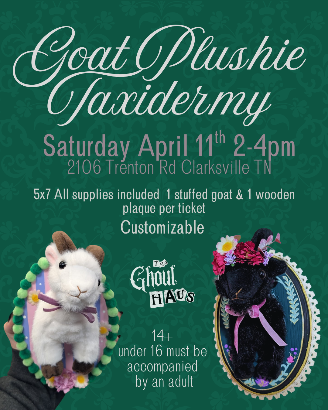 Plushie Taxidermy Class