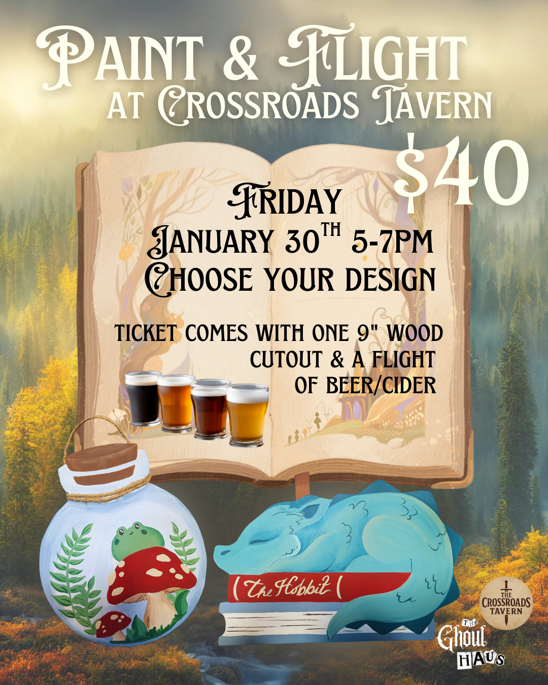 Paint & Flight at The Crossroads Tavern