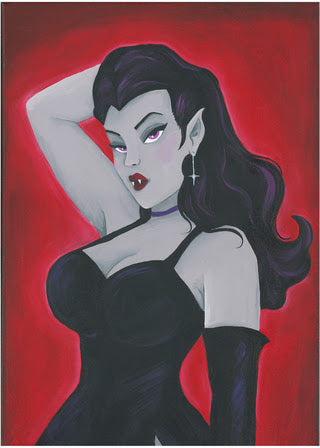 Vamp Girl Art Print